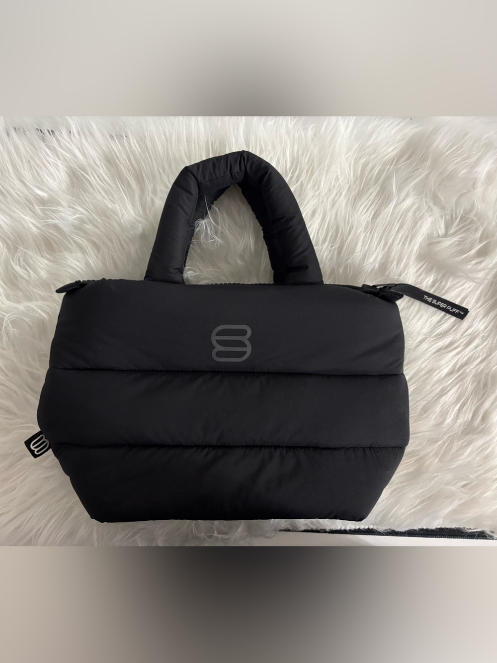 Aritzia Black Puffer Mini Bag